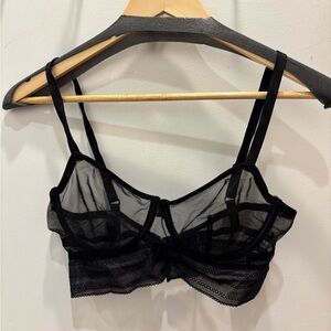Else Black Sheer Lace Bralette